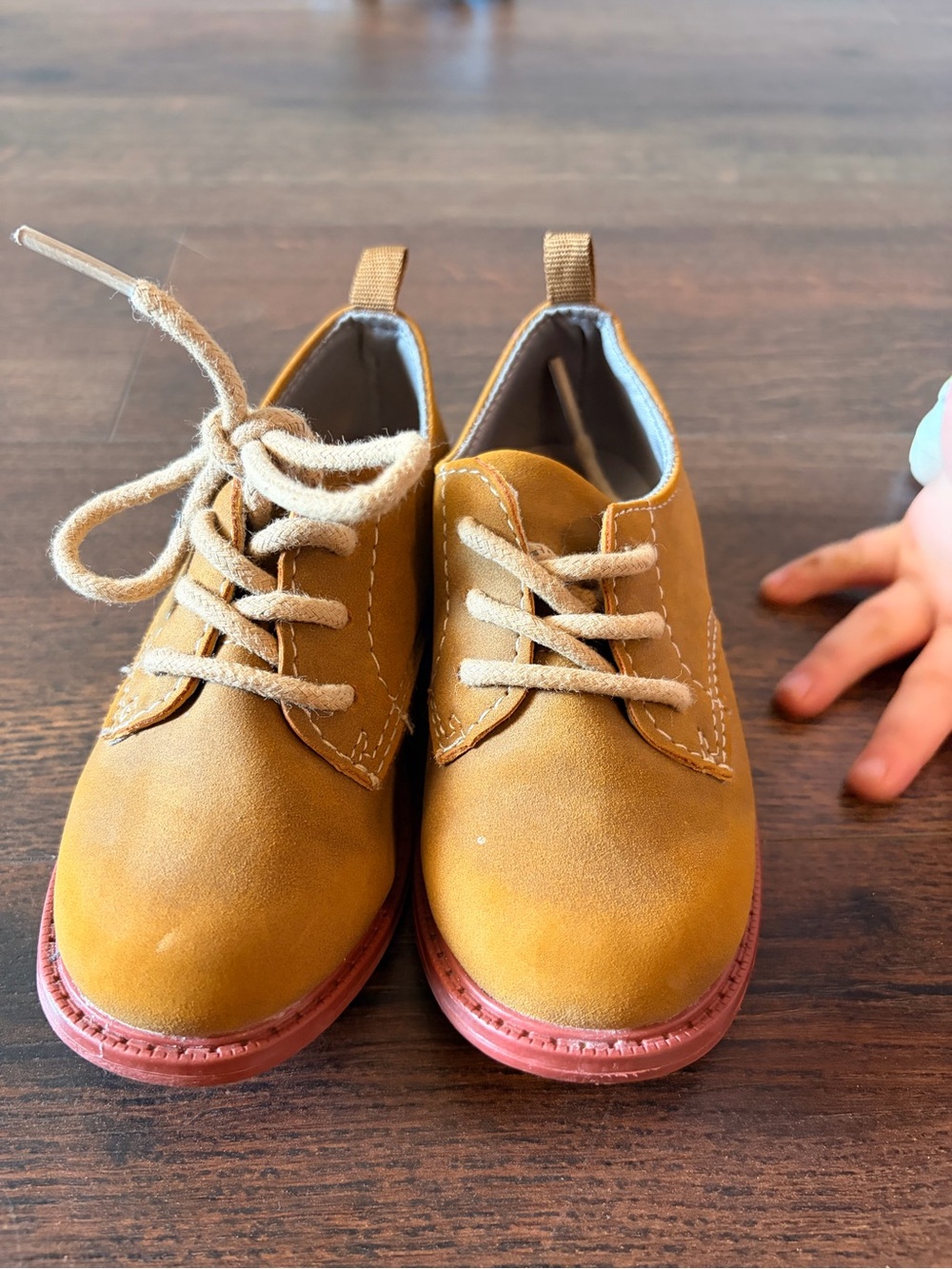 Carter's Brown Lace-Up Kids Dress Shoes Size 7